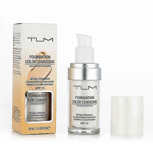 Base de maquillaje líquida para rostro de 30 ml, corrector completo, base resistente al agua, iluminador, mate, blanqueador, cubre ojeras, base de maquillaje líquida, 1 unidad