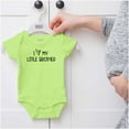 thumbnail image 5 of I Love My Little Brother Big Sibling Romper Boys or Girls Infant Baby Brisco Brands 6M, 5 of 6