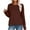 Wine, variant on qolati Womens Oversized Cropped Sweatshirt Basic Solid Crewneck Long Sleeve Shirts Trendy 2024 Fall Tops Casual Loose Irregular Hem Pullover Hoodie