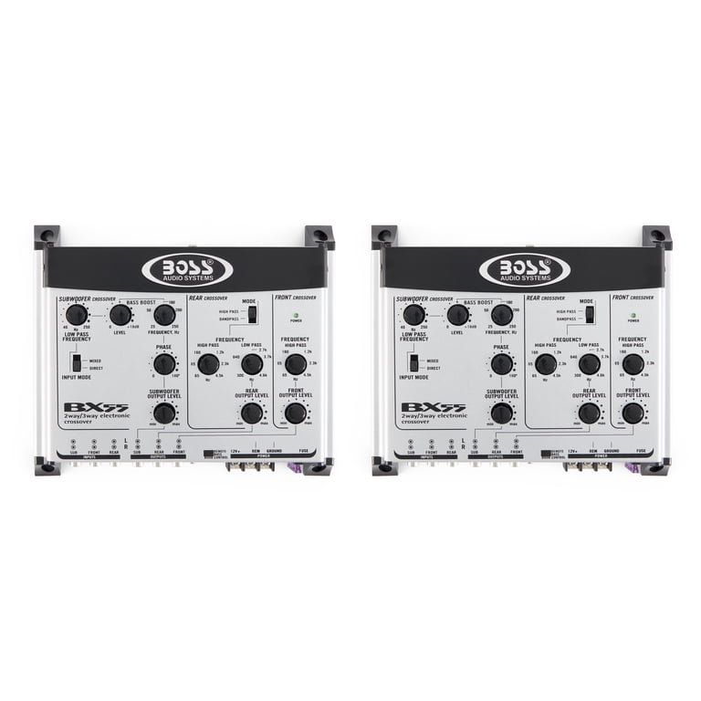 BOSS Audio Systems BX55 2/3ウェイ　クロスオーバー Boss Audio Systems BX55 2/3 Way Car Audio Crossover, Remote