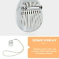 thumbnail image 3 of 1 Ensemble Piano Transparent Instrument de Musique 8 Touches Kalimba Petit Piano à Doigts, 3 of 8