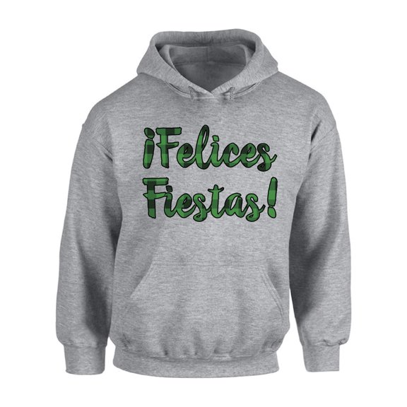 Awkward Styles Christmas Hoodie Xmas Felices Fiestas Plaid Hooded Sweatshirt