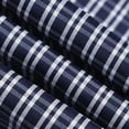 thumbnail image 6 of Men's Classic Gingham Plaid Collared Windbreaker Jacket, Full Zip Long Sleeve Loose Fit Coat with Pockets, Fall Winter Casual Outerwear for Hiking Travel Work, 6 of 9
