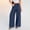 Navy, variant on Endives Linen Pants Women Solid Color Spring Summer Loose High Waist Straight Leg Pant Casual Pants Wide Leg Pants For Women