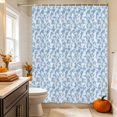 thumbnail image 3 of Blue Florals Shower Curtain Set - Small 36" x 72" Washable Bathtub Curtain with 12 Hooks, Cottagecore Vine Leaves Minimalist Waterproof Fabric Stall Shower Curtains for Bathroom/Bathtub Décor, 3 of 8