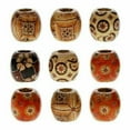thumbnail image 3 of Wood Beads Barrel Printed 12Mm 60Pc, 3 of 6
