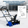 thumbnail image 5 of 20in Corded Electric Snow Blower, 15A Brushless Motor, 25FT Throw Distance, 180° Chute, LED Lights for Driveway Walkway Deck, 5 of 7