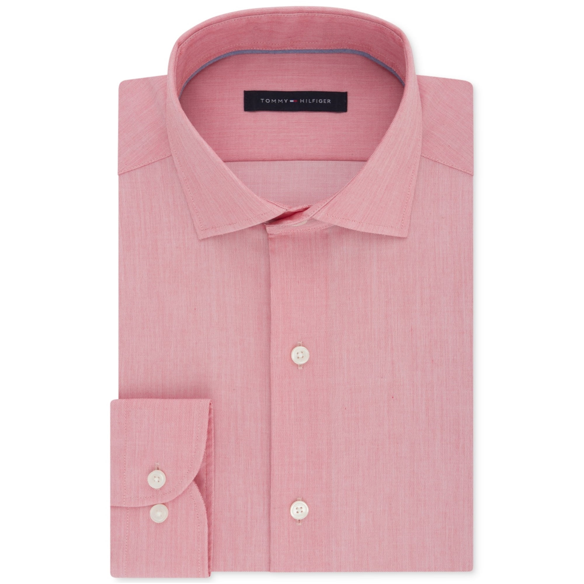 tommy hilfiger pink dress shirt