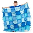 Melissa & Doug Created by Me! Striped Fleece Quilt NoSew Craft Kit (48