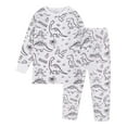 thumbnail image 2 of Xyxonk Kids Coloring Pajamas Sets Colouring Pajama Sets for Boy and Girl Snug Fit Color Your Own Sleepwear Two-Piece 2-8 Years Clear 120, 2 of 5