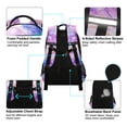 thumbnail image 4 of FORMRS Kids School Backpack Elementary Student Unisex Travel Bookbag with Reflective Stripes, Pastel Pink Marble Pattern, 4 of 7