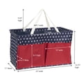 thumbnail image 2 of Household Essentials Red, White, and Blue Krush Container All-Purpose Utility Tote with Pockets, 2 of 12