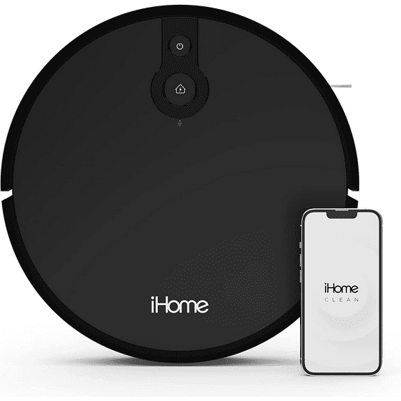 Pre-Owned iHome AutoVac Eclipse Robot Vacuum with Mapping Technology, Ultra Strong Suction, 120 Min Runtime, App Connectivity
