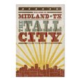 thumbnail image 2 of Midland, Texas, Skyline and Sunburst Screenprint Style (19x27 inches, Premium 500 Piece Jigsaw Puzzle for Adults and Family, Made in USA), 2 of 4