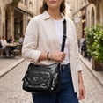 thumbnail image 5 of BadPiggies Women's Soft PU Leather Shoulder Bag Ladies Crossbody Purse and Handbags Lightweight Pocketbooks - Black, 5 of 9