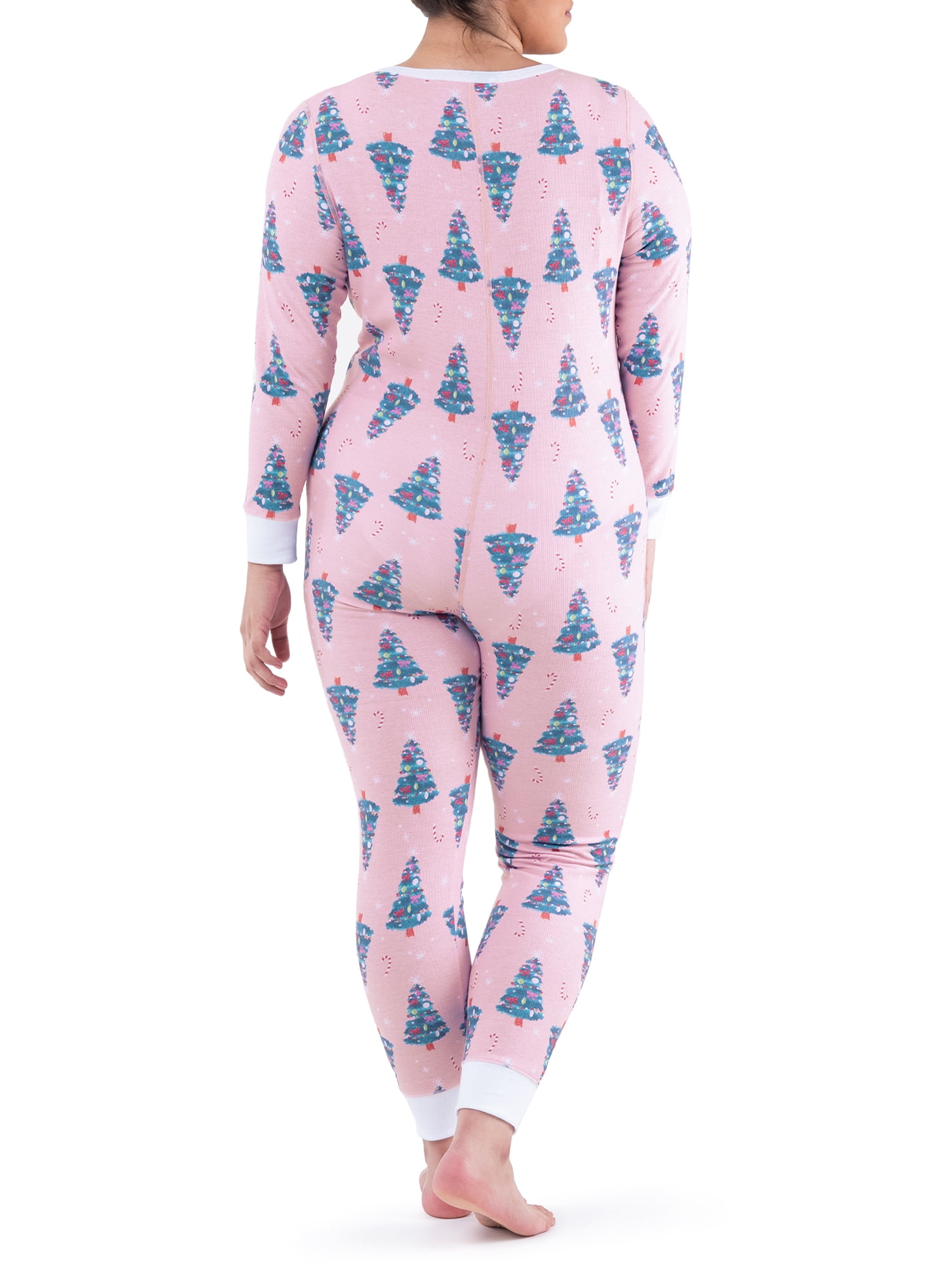 Fruit of the Loom Women's and Women's Plus Long Underwear Waffle Thermal Union Suit