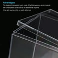 thumbnail image 4 of Uxcell 4Pcs Caja de Almacenamiento de Plástico Acrílico Transparente Cuadrada con Tapa para Pequeños Artículos 2.76x2.76x2.76", 4 of 5