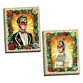thumbnail image 2 of Gango Home Decor 'Muerto Groom and Muerta Bride' 2 Piece Acrylic Painting Print Set, 2 of 2