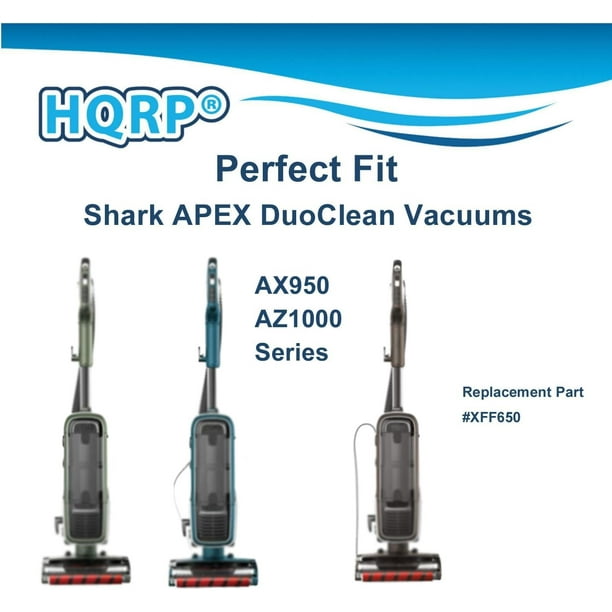 HQRP Kit de 2 Filtres pour Shark NV650, NV650W, NV651, NV652, NV750W, NV751, NV752 Aspirateurs Verticaux, Remplacement XFF650