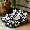 thumbnail image 6 of Psesaysky Zebra Print Velcro Casual Shoes for Women Girls Convenient Comfortable Durable Sneakers Size 5.5-10, 6 of 7