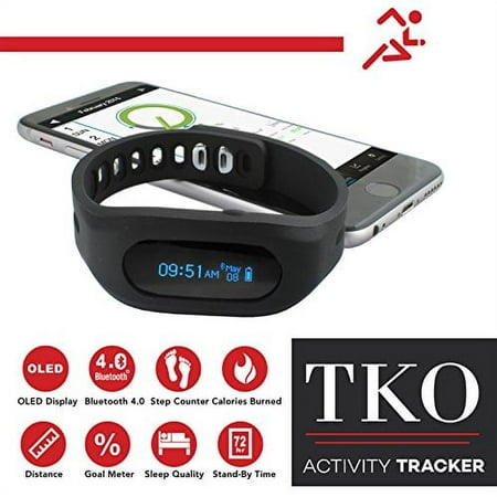 TKO Wireless Bluetooth Activity and Sleep Fitness Tracker