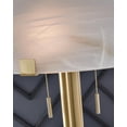 thumbnail image 4 of Signature Design by Ashley Tobbinsen 61" Art Deco Glass Dome Metal Floor Lamp with Pull Chains, Brass, 4 of 5
