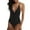 Black, variant on Tsesme Deep V-Neck Swimwear for Women One Piece Spaghetti Straps Bathing Suit Summer Backless Swimwear