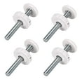 thumbnail image 2 of Almencla 4pcs Gate Threaded Spindle Rods Hardware Sturdy Easy Install Gate Screw Bolts Bolt Parts for Stair Railing Home White, 2 of 8