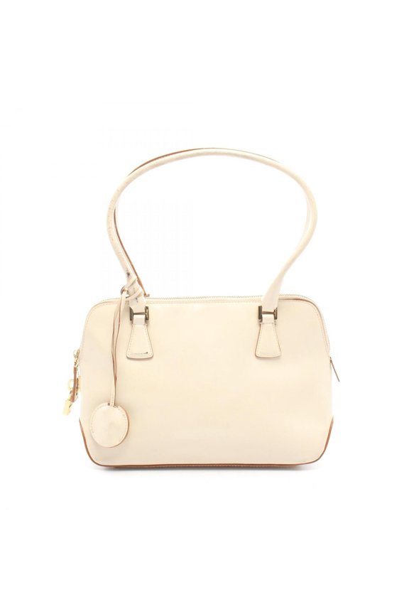 Pre-Owned Salvatore Ferragamo handbag, leather, women's, ivory, size 21 2304