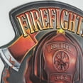 thumbnail image 3 of American Art Decor Firefighter First in, Last Out Embossed Metal Sign - Room Decor for Bar, Man Cave, Garage, Game Room & More, 3 of 7