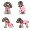 thumbnail image 4 of CNKOO Pet Christmas Outfits 4-legged Cartoon Pattern Dog Fleece Costume Small and Medium Cold Weather Jumpsuit Blue L, 4 of 6