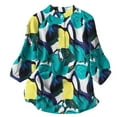 thumbnail image 2 of Mefallenssiah T-Shirt Décontracté Mode pour Femmes Manches Courtes Col en V Chandail en Molleton Blouse, 2 of 3