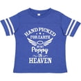 thumbnail image 3 of Inktastic Handpicked for Earth By My Poppy in Heaven with Angel Wings` Boys or Girls Toddler T-Shirt, 3 of 5