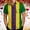 Green, variant on T Shirts for Man,Men's Casual Shirt Short Sleeve Festival Of Carnival Shirt Summer Shirts Button Up Shirt Purple M