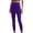 Purple, variant on Qiopertar Women's Fake Two-Piece Leggings Skirt Sports Plus Size Pants Casual Comfy Stretchy Elastic Waistband Long Leggings, White XL