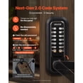 thumbnail image 4 of VEVOR Mechanical Keyless Entry Door Lock, 2.0 Code Upgrade, 4-7 Digits Code, Single-Sided Push Button Combination Keypad Door Lock with Handle, Auto Locking, for Indoor or Outdoor, Oil-Rubbed Bronze, 4 of 9