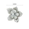 thumbnail image 3 of Offray accessories, silver 3/4 inch 5 petal gem flower accessor yard for wedding, hair clips, and scrapbooking, 6 count, 1 package, 3 of 11