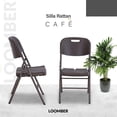 thumbnail image 5 of Silla de Plástico Plegable tipo rattan café Set de 4, 5 of 5