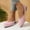 Pink, variant on Womens Ballet Flats, Wide Width Pointed Toe Soft Sole Slip-On Comfortable Dressy Shoes Pink US10