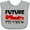 AC-Heather Grey, variant on Inktastic Future Pit Crew Red Race Car Boys or Girls Baby Bib