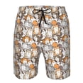 thumbnail image 3 of Fuzoiu Cartoon Cat 1 Print Men's Beach Shorts,Men's Swim Trunks,Quick Dry Board Shorts with Pockets,Men's Bathing Suits for Surfing, Running, and Casual Wear-XX-Large, 3 of 6
