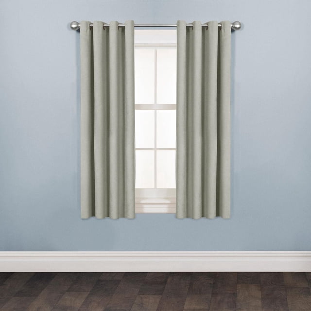 Mainstays Faux Suede Drapery Grommet Window Curtains Panel