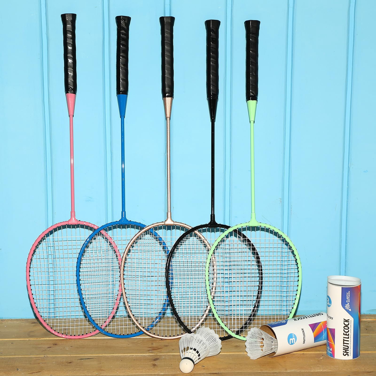 Badminton Rackets Set With Shuttlecocks Racquets For Adult And Lightweight Teenagers Shuttlecock Backyard Gym Beach Outdoor Games