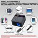 thumbnail image 4 of Inversor de corriente para coche, 12 V/24 V, 220 V, 150 W, adaptador de fuente de alimentación para encendedor de cigarrillos con cargador USB, convertidor de carga rápida, negro, 4 of 5