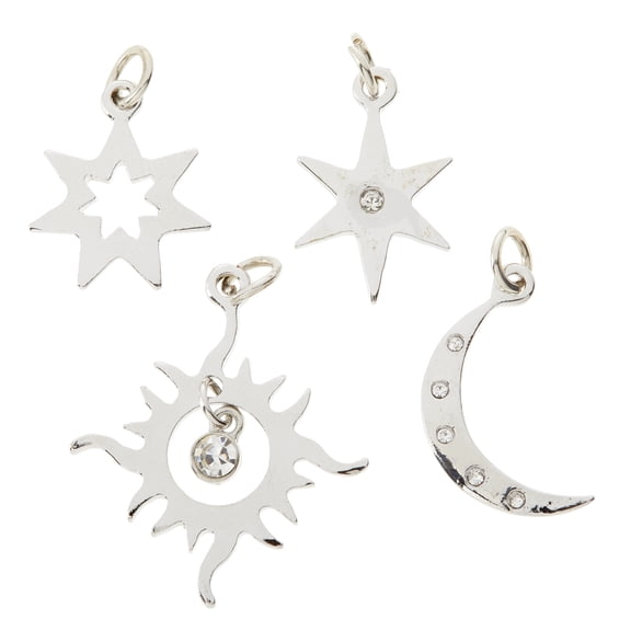 Bead Landing Sun, Moon & Star Charms, 12 Packs: 4 ct. (48 total)