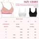 thumbnail image 1 of Guardurnaity Sujetador de tela transpirable con textura suave y banda elástica de 2 piezas para sujetadores de Yoga para mujer, sujetador sin Ropa interior Negro3XL+Blanco3XL, 1 of 6