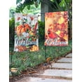 thumbnail image 3 of Set Of 2 Fall Pumpkin Welcome Garden Flags, Double Sided, 12"x18", Polka Dots & Buffalo Plaid, Best For Fall/Thanksgiving Decorations, 3 of 6