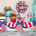 thumbnail image 3 of 4th of July Wreath for Front Door, Independence Day Patriotic Wreath Decorations, Memorial Day Flag Wreaths, Red White Blue Garland Decoration for Front Door Wall Home Decor, 3 of 6