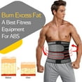 thumbnail image 4 of FITVALEN Men Sauna Suit Sweat Belt Hot Neoprene Body Shaper Waist Trainer Zipper Corset Girdle Workout GYM, 4 of 8