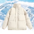 thumbnail image 2 of Veste Homme Couleur Unie Hiver Col Montant Ample Chaude Polyvalente Décontractée Confortable Tendance Commerce Extérieur, 2 of 3
